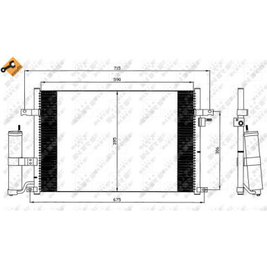 35573 Kondensator, Klimaanlage EASY FIT