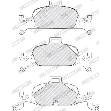 Ferodo | Bremsbelagsatz, Scheibenbremse | FDB5101