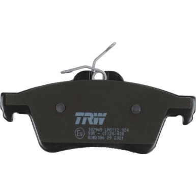 TRW COTEC GDB2086 Bremsbeläge nicht für Verschleißwarnanzeiger vorbereitet