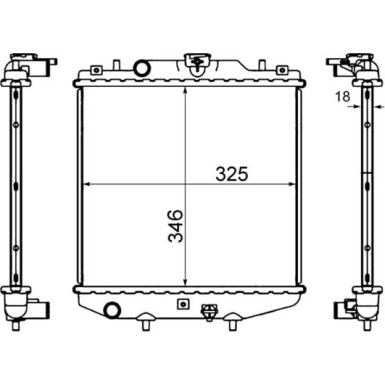 Mahle | Kühler, Motorkühlung | CR 744 000S