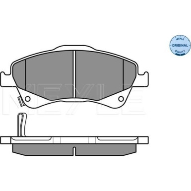 025 242 0419/W Bremsbelagsatz, Scheibenbremse MEYLE-ORIGINAL: True to OE.