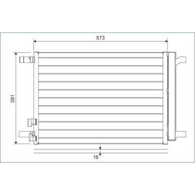 822635 Kondensator, Klimaanlage