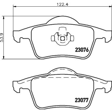 8DB 355 008-871 Bremsbelagsatz, Scheibenbremse