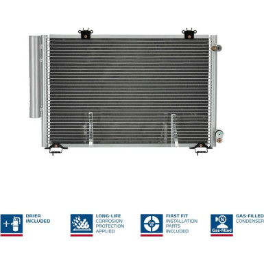 94581 Kondensator, Klimaanlage ** FIRST FIT **