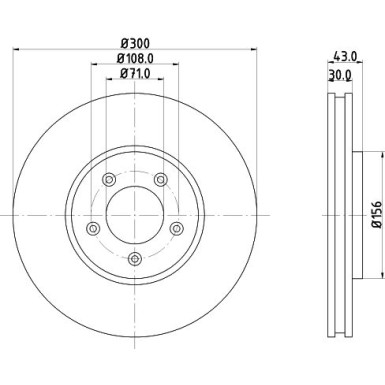 Hella | Bremsscheibe | 8DD 355 106-821