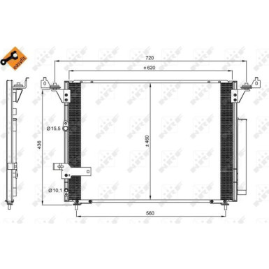 350076 Kondensator, Klimaanlage EASY FIT