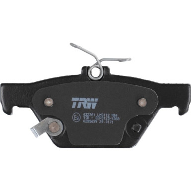 TRW | Bremsbelagsatz, Scheibenbremse | GDB3639