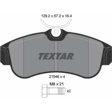 2154601 Bremsbelagsatz, Scheibenbremse