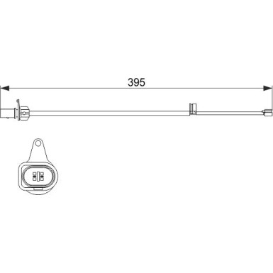 1 987 474 509 Warnkontakt, Bremsbelagverschleiß
