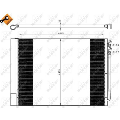 350033 Kondensator, Klimaanlage EASY FIT