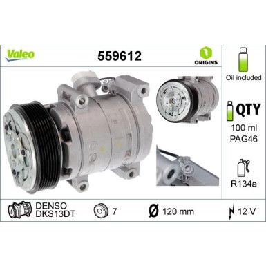 Valeo | Kompressor, Klimaanlage | 559612