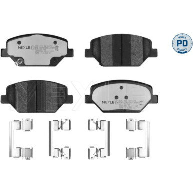 025 221 3819/PD Bremsbelagsatz, Scheibenbremse MEYLE-PD: Advanced performance and design.