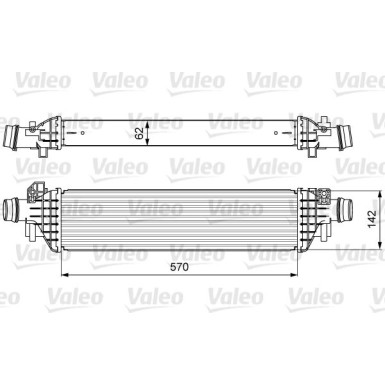 Valeo | Ladeluftkühler | 818628