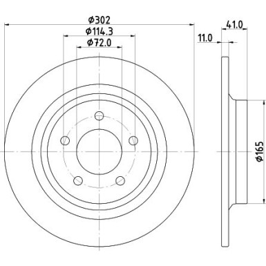 Hella | Bremsscheibe | 8DD 355 112-901