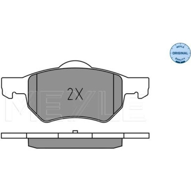 025 238 0718 Bremsbelagsatz, Scheibenbremse MEYLE-ORIGINAL: True to OE.