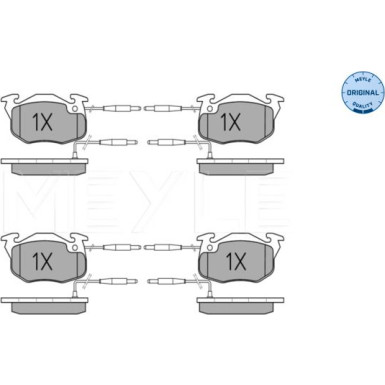 025 214 1418/W Bremsbelagsatz, Scheibenbremse MEYLE-ORIGINAL: True to OE.