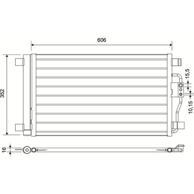 822766 Kondensator, Klimaanlage