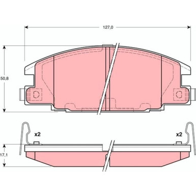 GDB3161 Bremsbelagsatz, Scheibenbremse