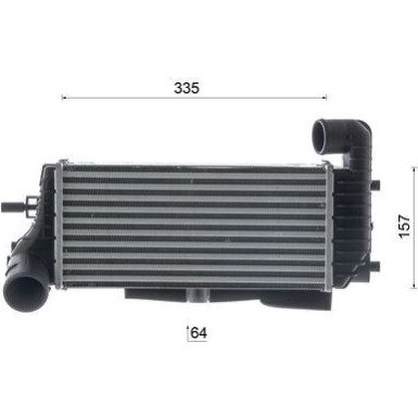 Mahle | Ladeluftkühler | CI 245 000S