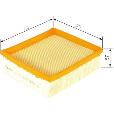 BOSCH F 026 400 056 Luftfilter