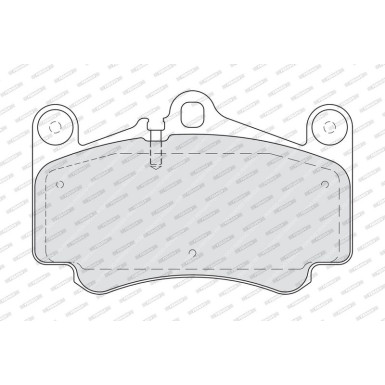 Ferodo | Bremsbelagsatz, Scheibenbremse | FDB1998