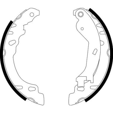 8DB 355 002-901 Bremsbackensatz