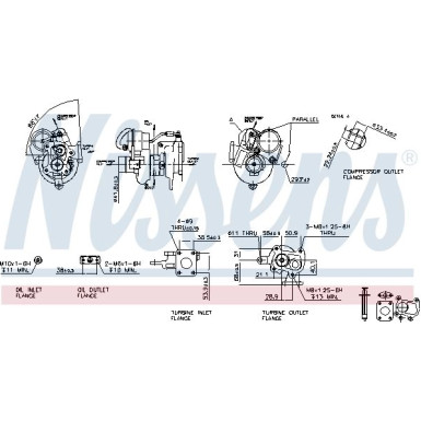 Nissens Turbolader 93060