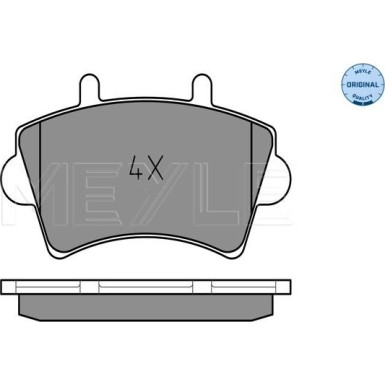 025 236 1318 Bremsbelagsatz, Scheibenbremse MEYLE-ORIGINAL: True to OE.