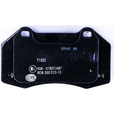 Hella | Bremsbelagsatz, Scheibenbremse | 8DB 355 012-151