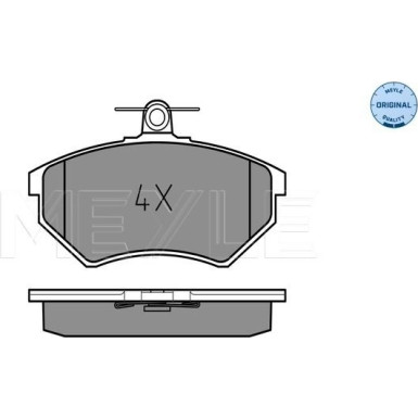 025 201 6819 Bremsbelagsatz, Scheibenbremse MEYLE-ORIGINAL: True to OE.