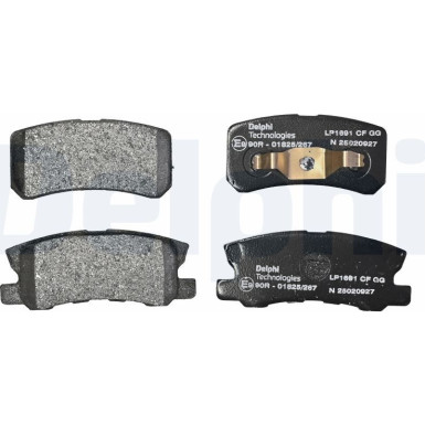 Delphi | Bremsbelagsatz, Scheibenbremse | LP1691
