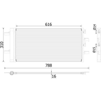 Mahle | Kondensator, Klimaanlage | AC 891 000P Mahle | Kondensator, Klimaanlage | AC 891 000P