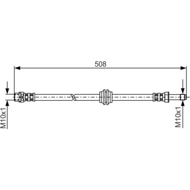 BOSCH | Bremsschlauch | 1 987 481 331