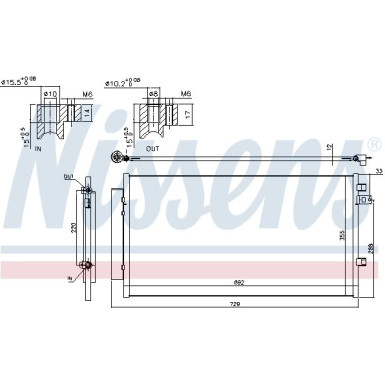 940692 Kondensator, Klimaanlage ** FIRST FIT **