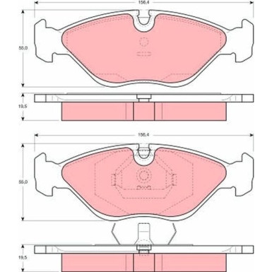 GDB969 Bremsbelagsatz, Scheibenbremse