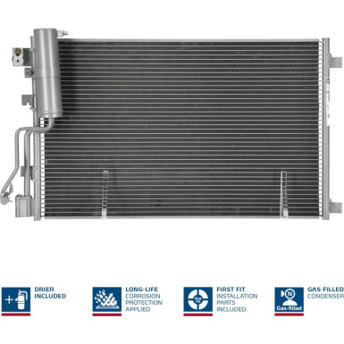 940417 Kondensator, Klimaanlage ** FIRST FIT **