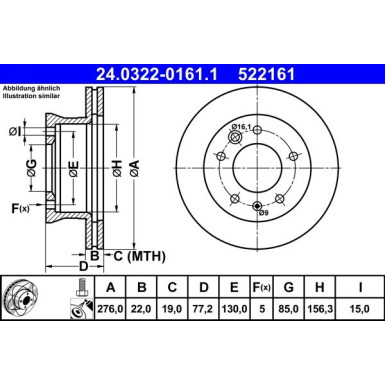 24.0322-0161.1 Bremsscheibe PowerDisc 24.0322-0161.1 Bremsscheibe PowerDisc