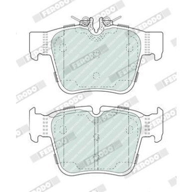 Ferodo | Bremsbelagsatz, Scheibenbremse | FDB5017