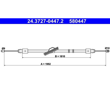 24.3727-0447.2 Seilzug, Feststellbremse
