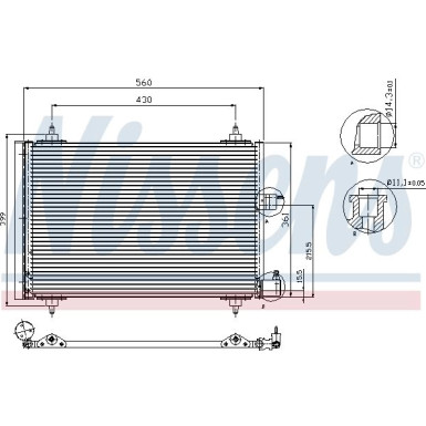 94542 Kondensator, Klimaanlage ** FIRST FIT **