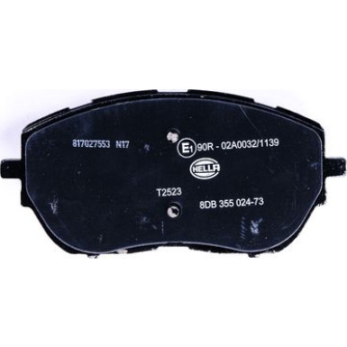 Hella | Bremsbelagsatz, Scheibenbremse | 8DB 355 024-731