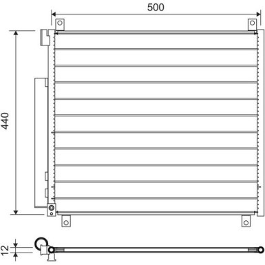 Valeo | Kondensator, Klimaanlage | 822655