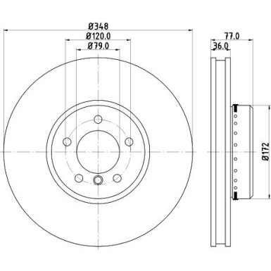 Hella | Bremsscheibe | 8DD 355 120-791