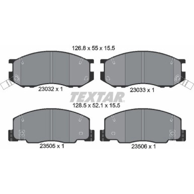 2303201 Bremsbelagsatz, Scheibenbremse