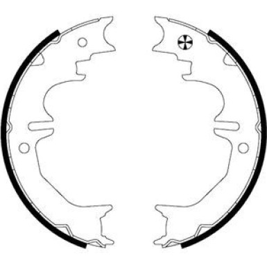 91066100 Bremsbackensatz, Feststellbremse