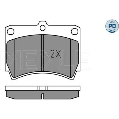 025 216 5415/PD Bremsbelagsatz, Scheibenbremse MEYLE-PD: Advanced performance and design.