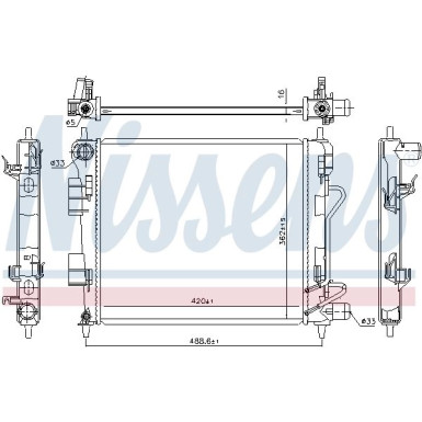 Nissens | Kühler, Motorkühlung | 675025