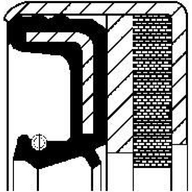 Corteco | Wellendichtring, Differential | 12001905B