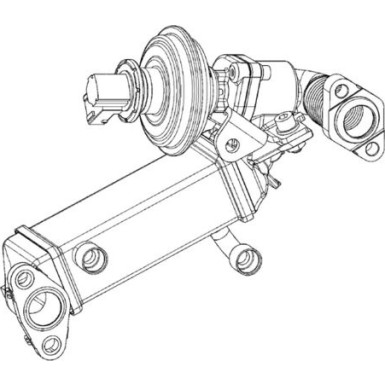 CE 9 000P Kühler, Abgasrückführung BEHR *** PREMIUM LINE ***