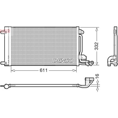 DCN02034 Kondensator, Klimaanlage